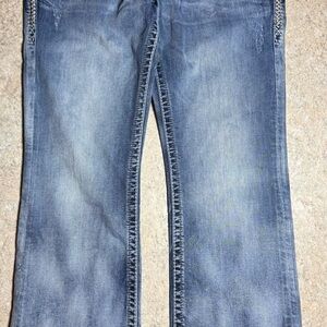 Rock Revival Men's Penn Jeans Size 34x32 boot cut medium wash